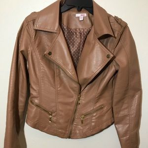 Faux leather jacket